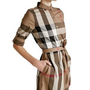 plaid dress burberry